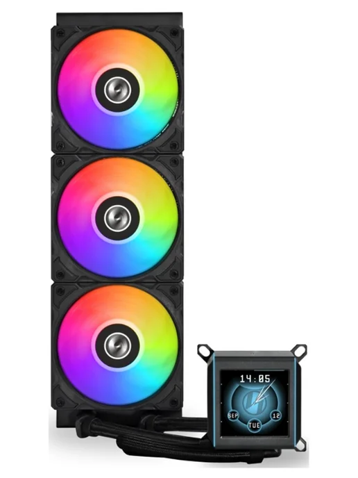 LIAN-LI Жидкостная система охлаждения Galahad II LCD 360 Black, черный, фото 2