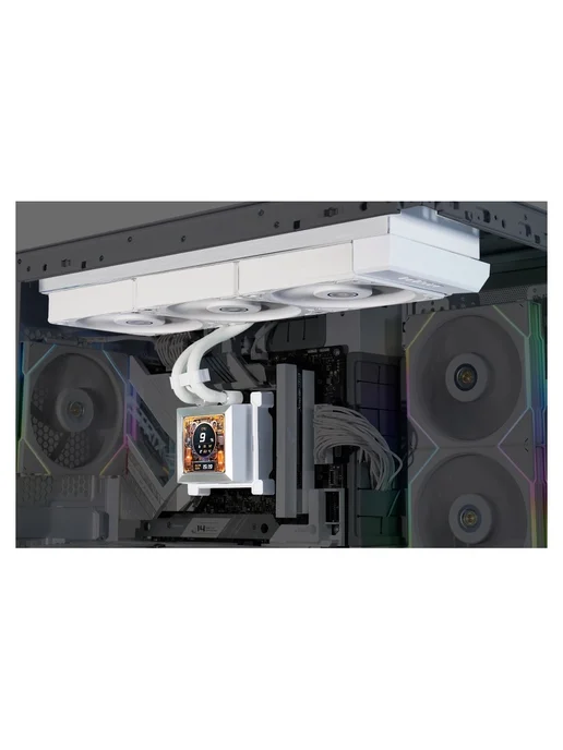 LIAN-LI Жидкостная система охлаждения HydroShift LCD 360S Black), белый, фото 4