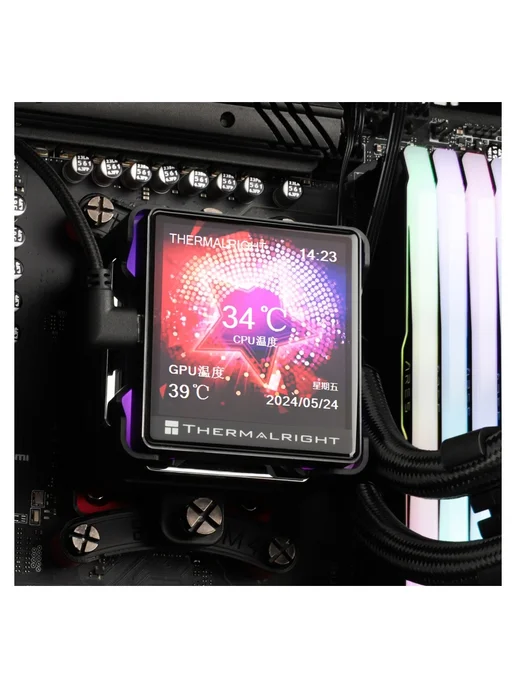 Thermalright Жидкостная система охлаждения Elite Vision 360 ARGB White, черный, фото 7