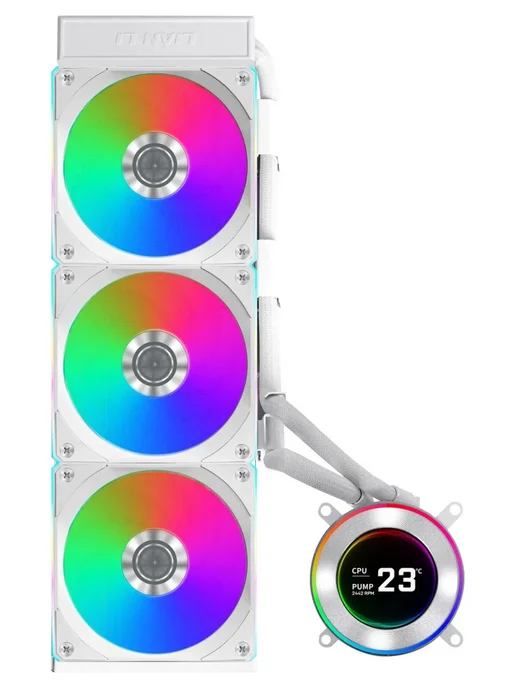 LIAN-LI СЖО HydroShift II LCD-C 360CL Black, белый, фото 2