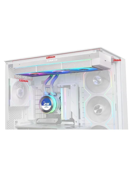 LIAN-LI СЖО HydroShift II LCD-C 360CL Black, белый, фото 4