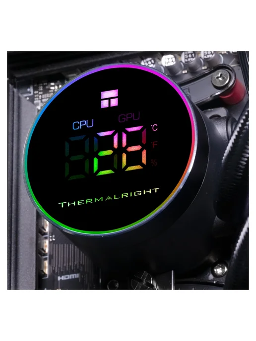 Thermalright Система охлаждения Frozen Magic 360 Digital ARGB Black V2, черный, фото 4