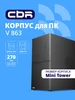 Корпус для компьютера PCC-MATX-V863-WPSU CBR 565289083 купить за 2 124 ₽ в интернет‑магазине Wildberries