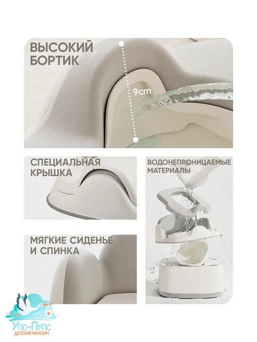 Горшок детский анатомический 3в1, серый, фото 2