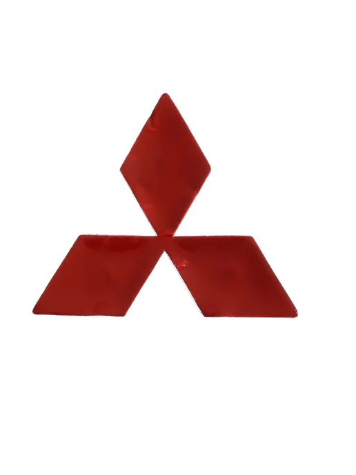 MITSUBISHI Эмблема 9*10 Хром Сферическая, вариант, фото 4