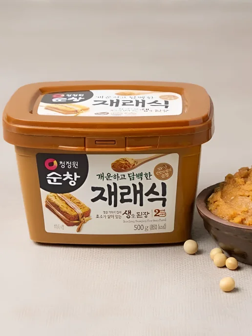 DAESANG Острая Корейская соевая паста паста O'food Дендянг, 500гр, 500 г, фото 3