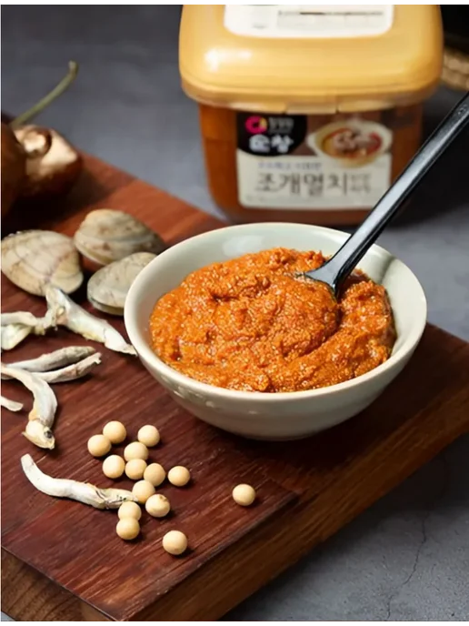 DAESANG Острая Корейская соевая паста паста O'food Дендянг, 500гр, 500 г, фото 6