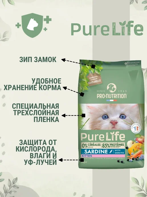 Сухой корм Flatazor Котят Pure для собак, беззерновой, 2 кг, фото 3