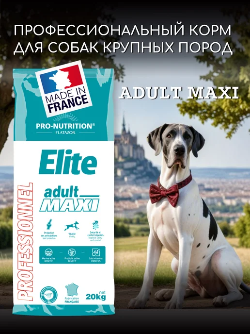 Сухой корм Flatazor Elite для собак, крупные, 20 кг