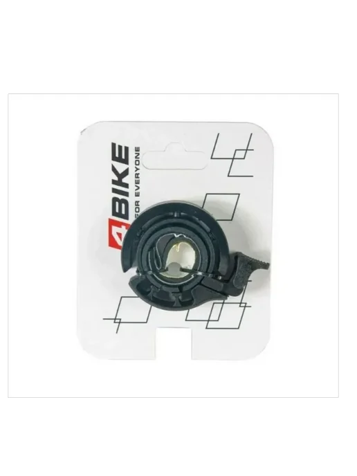 4BIKE Велозвонок BB3213L-Blk алюминий+плаcтик, D-46мм, чёрный, черный