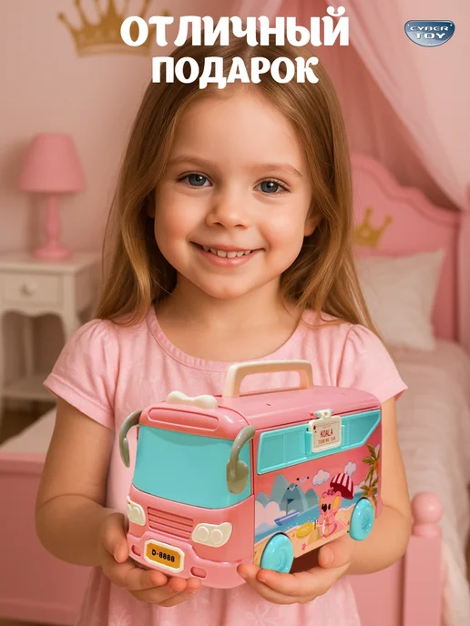Cybertoy Кукольный домик с мебелью на колесах, голубой, фото 8