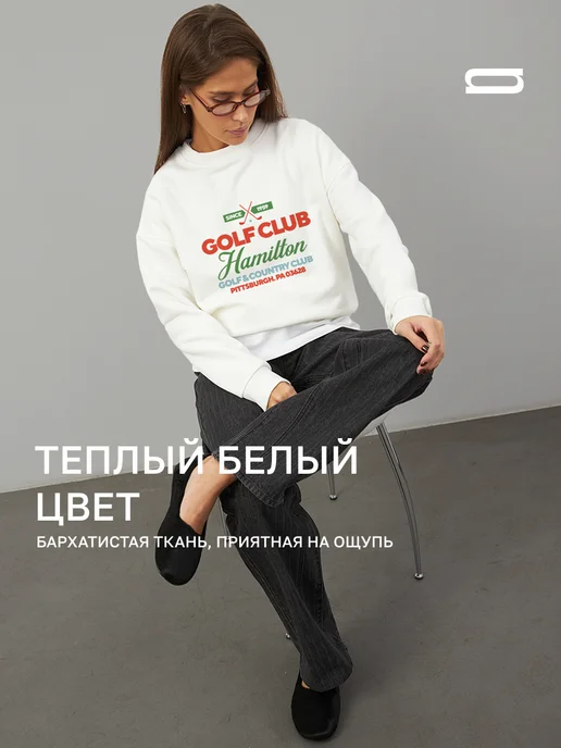 Pink Bus Свитшот с принтом без начеса базовый, розовый, фото 5