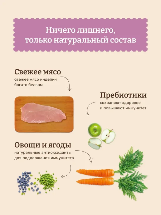 Сухой корм NOW'KITCHEN для собак, крупные, щенки, индейка, 9,98 кг, фото 2