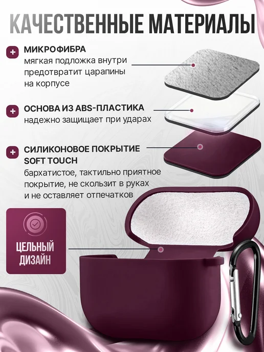 Cronax Силиконовый чехол на AirPods Pro 3 (2025), красный, фото 2