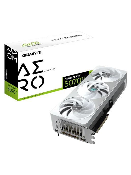 Gigabyte Видеокарта RTX 5070 Ti Aero OC 16 ГБ GV-N507TAERO OC-16GD, 16 ГБ, фото 2
