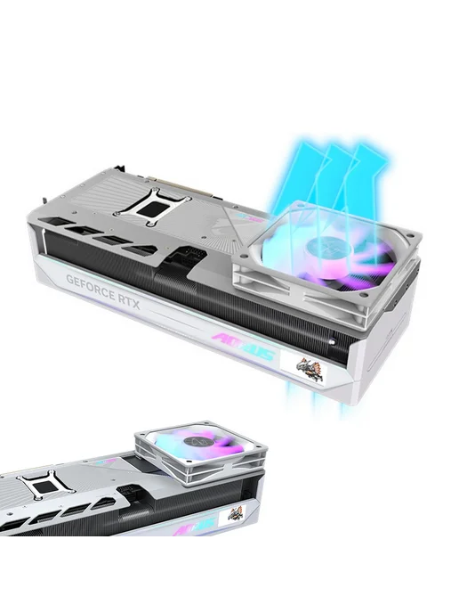 Gigabyte Видеокарта RTX 5080 MASTER ICE 16 ГБ (GV-N5080AORUSM ICE-16G…, 16 ГБ, 16 г, фото 6