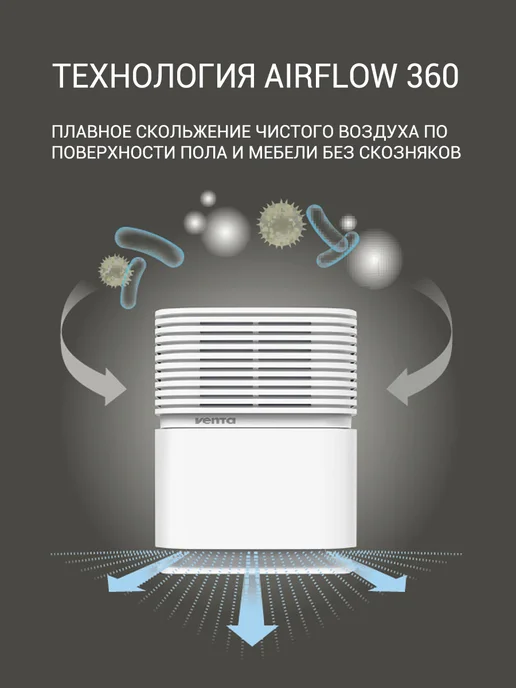 Venta Очиститель воздуха AeroStyle Compact AP730 белый, белый, фото 4