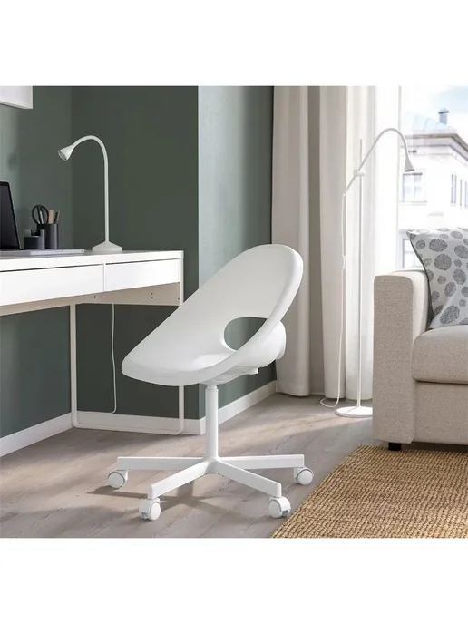 IKEA LOBERGET офисный стул для дома, черный, фото 2