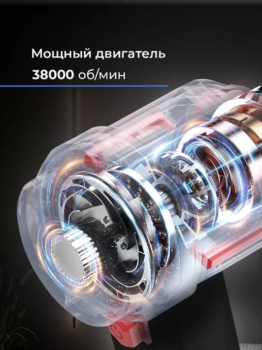 Classmark Пылесос для автомобиля беспроводной мощный автопылесос, черный, фото 3