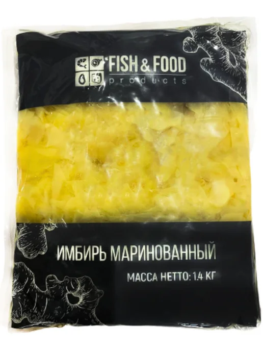 Fish&food Имбирь маринованный белый "Fish & Food", 1,4 кг, 3 шт, 4,2 кг, фото 6