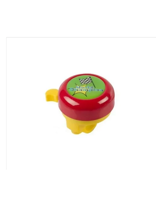 M-Wave Звонок KIDS BELLA 3D сталь пластик D=55мм, red champion, красный