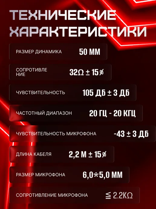 URZUS Наушники большие игровые с микрофоном Phantom, черный, фото 7