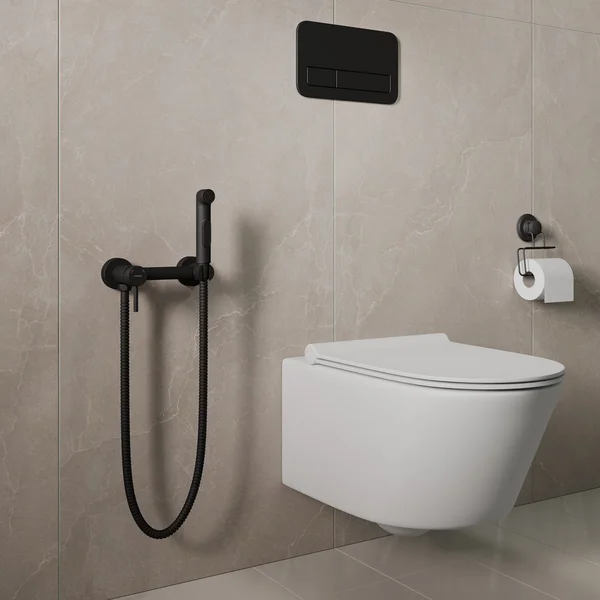 Фото товара на маркетплейсе wildberries Смеситель с гигиеническим душем на эксцентриках