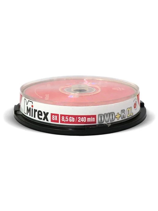 Mirex Диск DVD+R 8.5 Gb, 8x, Cake Box (10), 10 шт, 8,5 ГБ, 10 шт, фото 2