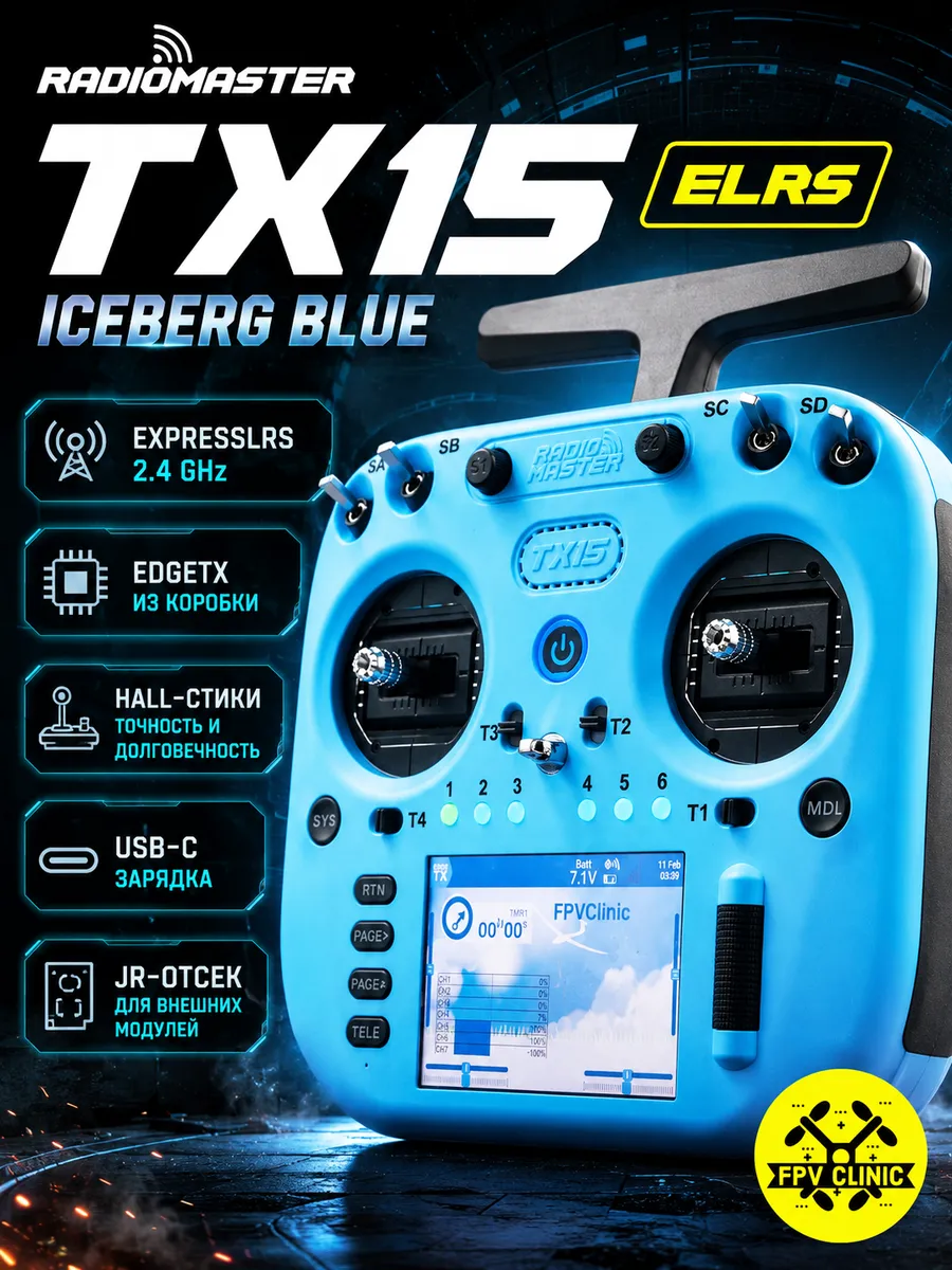 TX15 Crush ELRS FCC M2 пульт для FPV дрона