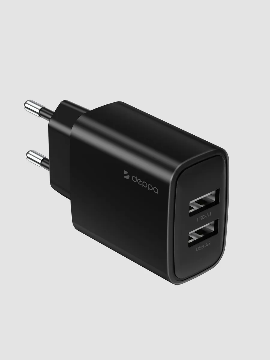 Зарядное устройство 2хUSB-A, 2.4A, 12 Вт
