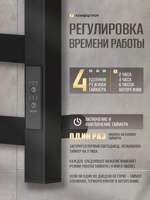 Суховей Электрический полотенцесушитель в ванную Триумф 60х40 см, 60x40 см, фото 3