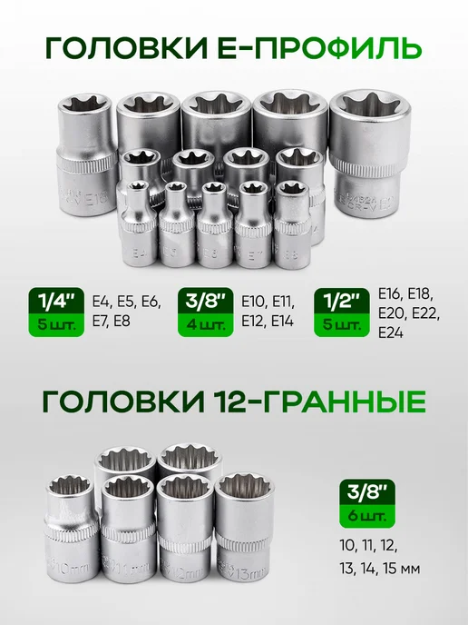 Rockforce Набор инструментов для автомобиля 180+2 предметов, 4 шт, фото 8