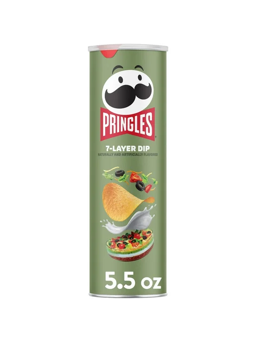 Pringles Чипсы Принглс 7-Layer Dip 158 гр. х 2 шт, 158 г, 2 шт, фото 2