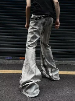 Клеш фларед джинсы rick owens y2k flared jeans opium bootcut