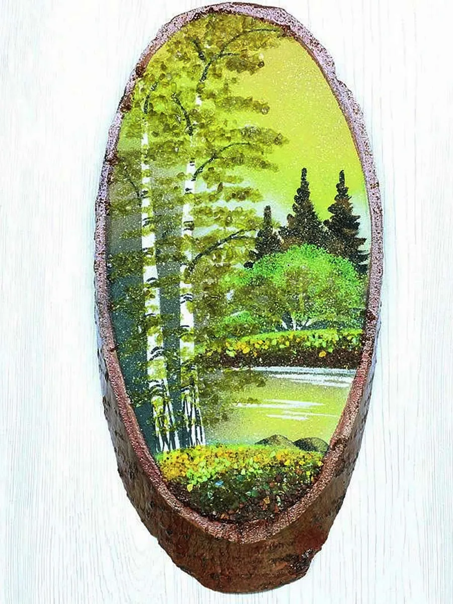 Закат в лесу осень