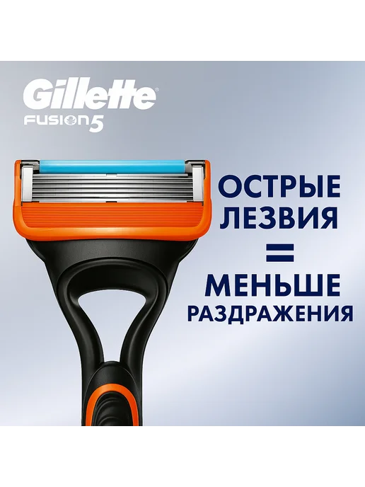 GILLETTE Кассеты для бритья сменные лезвия для бритвы Fusion 5 8 шт, 8 шт, фото 2