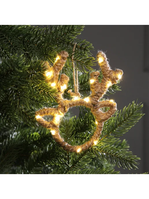 Luazon Lighting Светодиодная фигура «Олень» 14х11х1 см, 20 LED, батарейки AG, 11x1 см