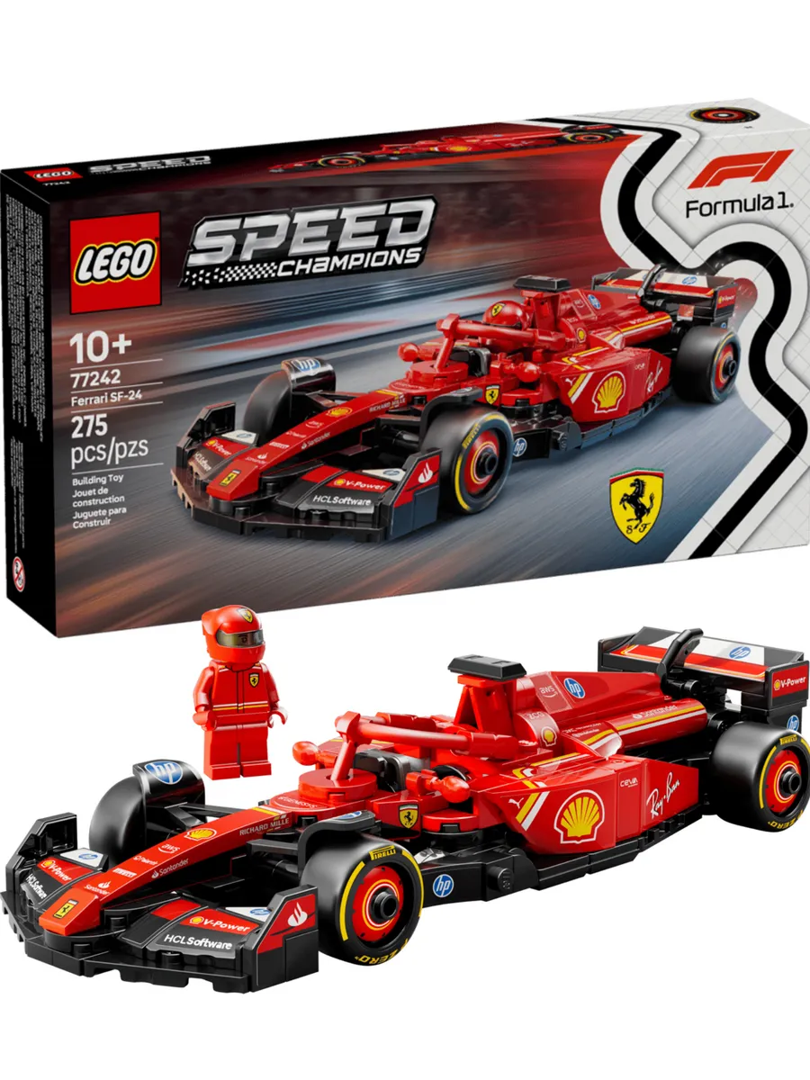 Конструктор Speed Champions 77242 Ferrari SF-24 F1 Race Car