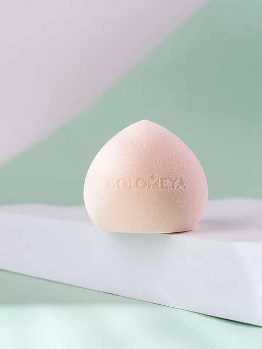 Solomeya Спонж для макияжа супер мягкий косметический, 29 г, Персик, бежевый, фото 8