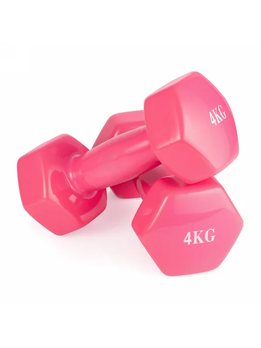 VictoryFit Гантель винил для фитнеса 4 кг, 4 кг, фото 5