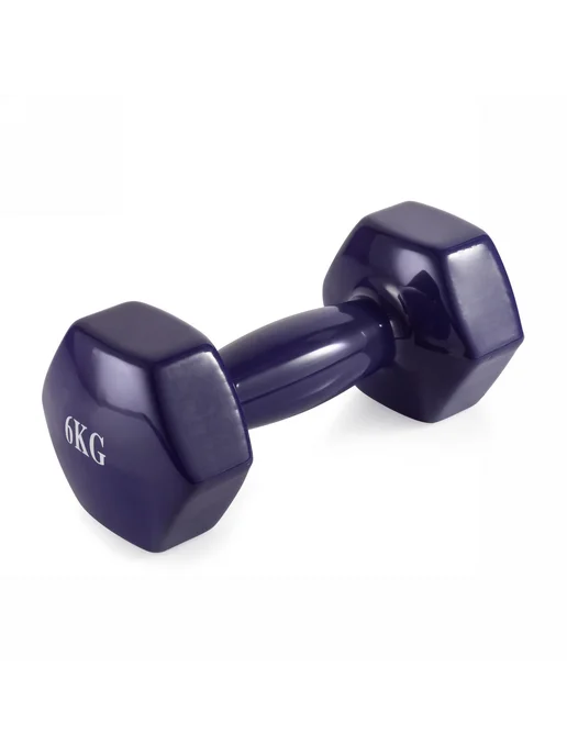 VictoryFit Гантель винил для фитнеса 4 кг, 6 кг, фото 6