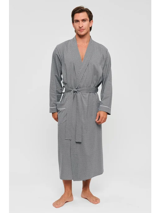 Lika Dress Халат домашний без капюшона, серый