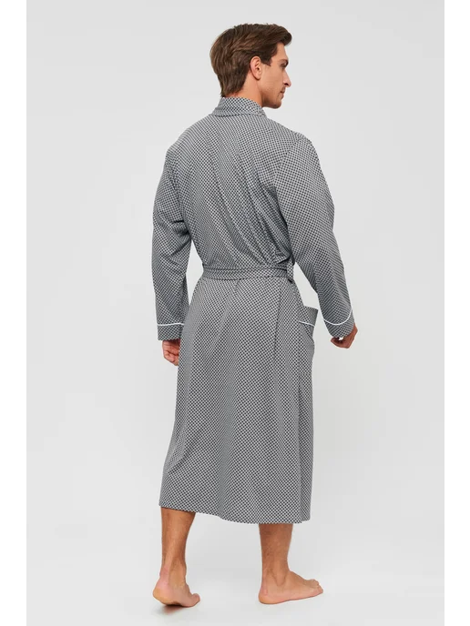 Lika Dress Халат домашний без капюшона, серый, фото 7