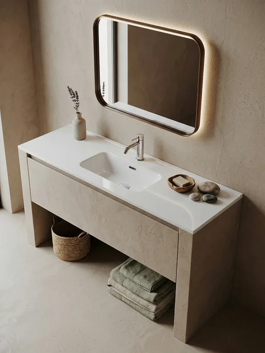 Ceramicanova Раковина накладная в ванную Compact, 121х39,5 см, 121x39.5 см, фото 7