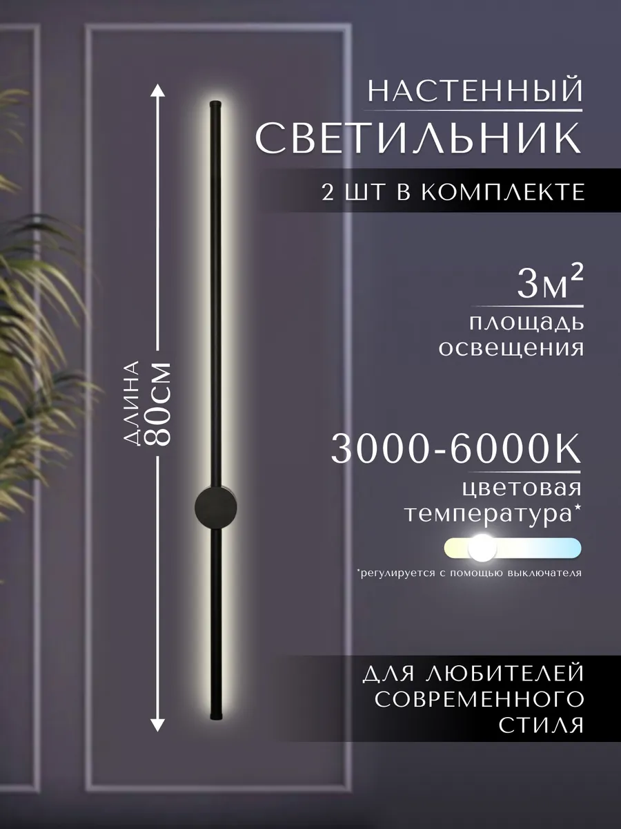 Настенный светильник бра 2 шт.