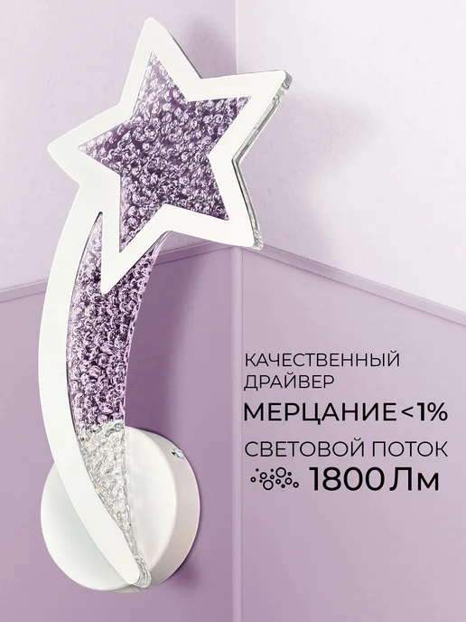 Селин Бра светильник настенный светодиодный в спальню, белый, фото 4