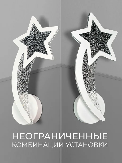 Селин Бра светильник настенный светодиодный в спальню, белый, фото 7