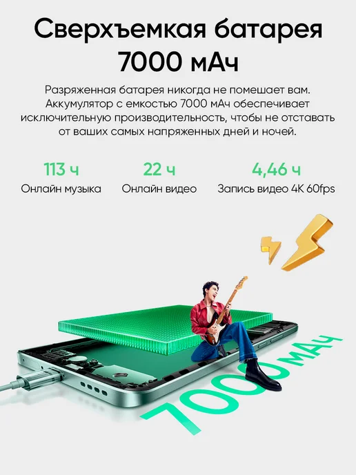 Смартфон realme 15 Pro 7/256 ГБ, зеленый, фото 4