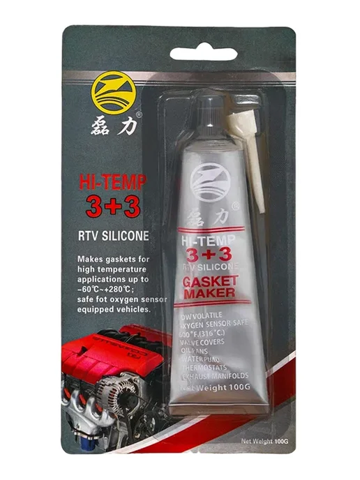Герметик Hi-Temp 3+3 RTV Silicone Gasket Maker, вариант, фото 4