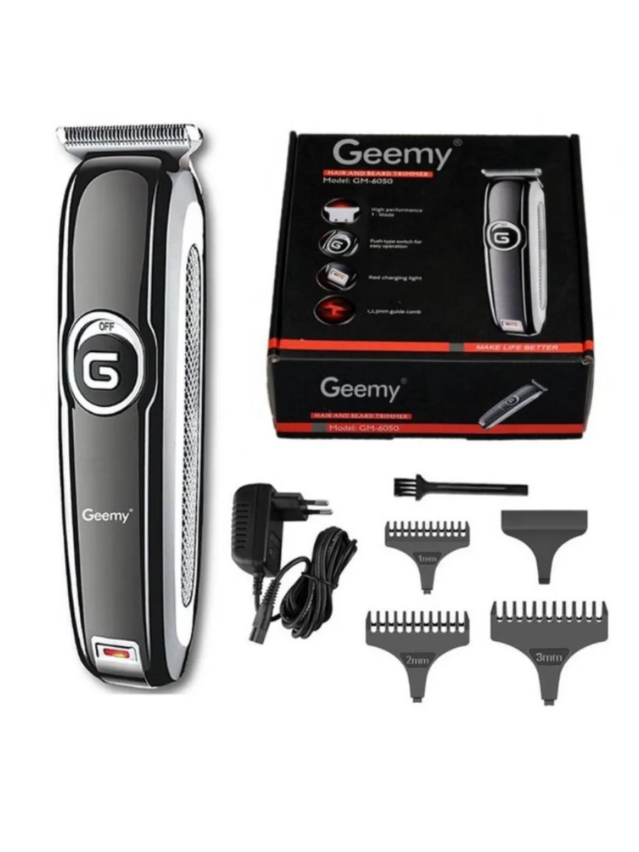 Профессиональная беспроводная машинка-триммер Geemy GM-6050